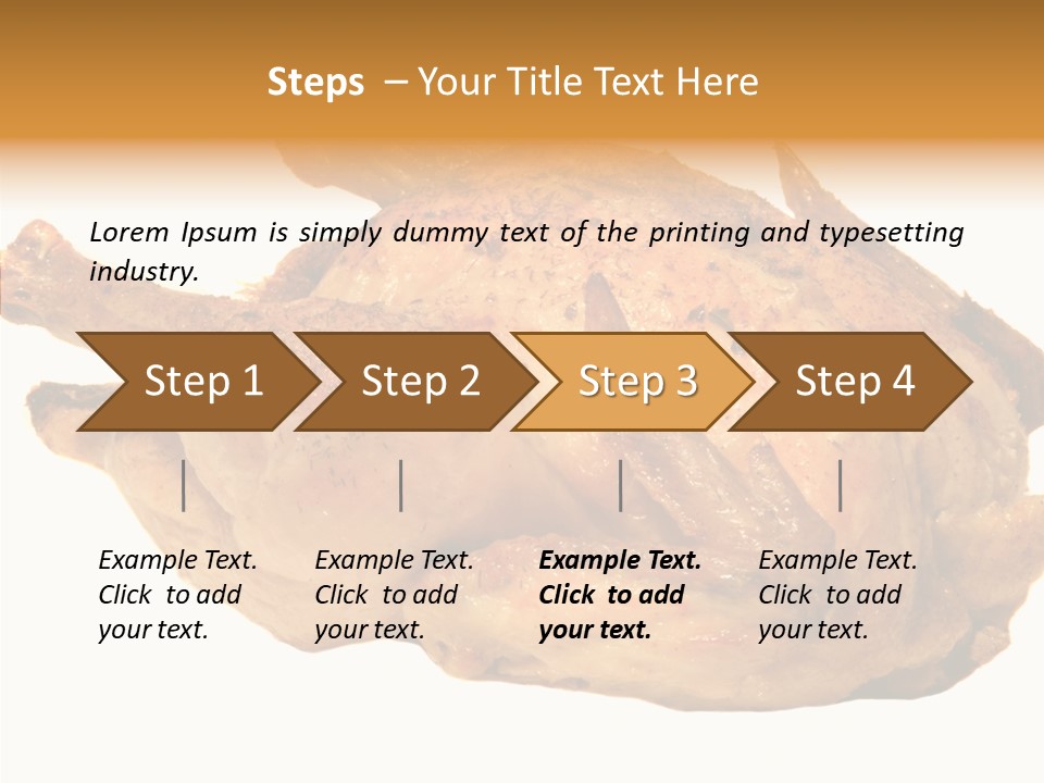 Meat Picnic Isolated PowerPoint Template