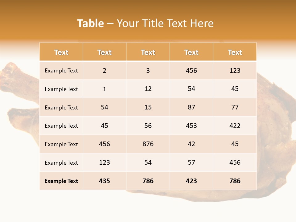 Meat Picnic Isolated PowerPoint Template