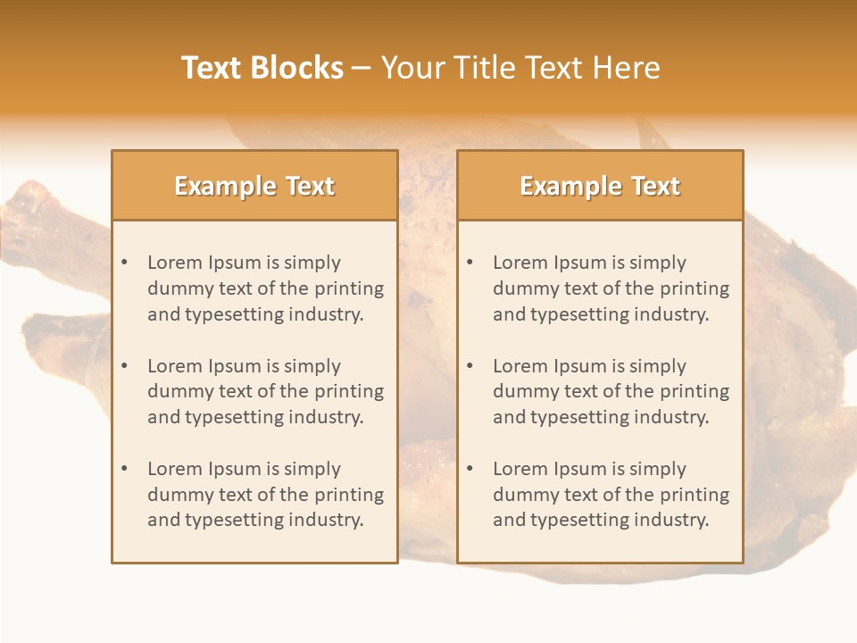 Meat Picnic Isolated PowerPoint Template