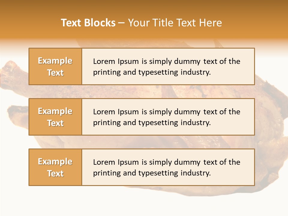 Meat Picnic Isolated PowerPoint Template