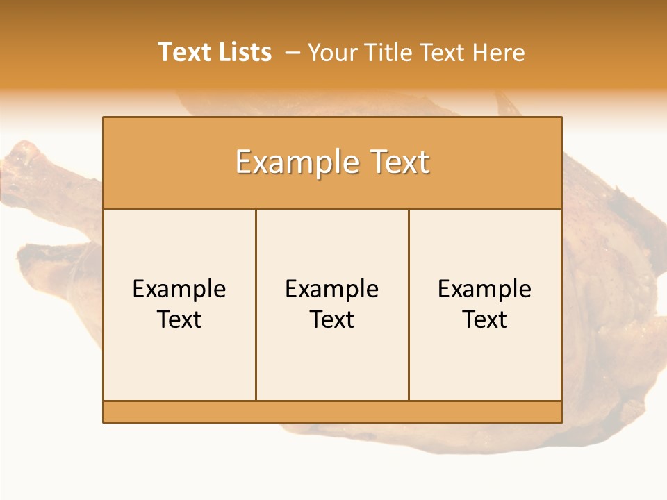 Meat Picnic Isolated PowerPoint Template