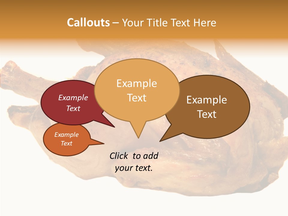 Meat Picnic Isolated PowerPoint Template