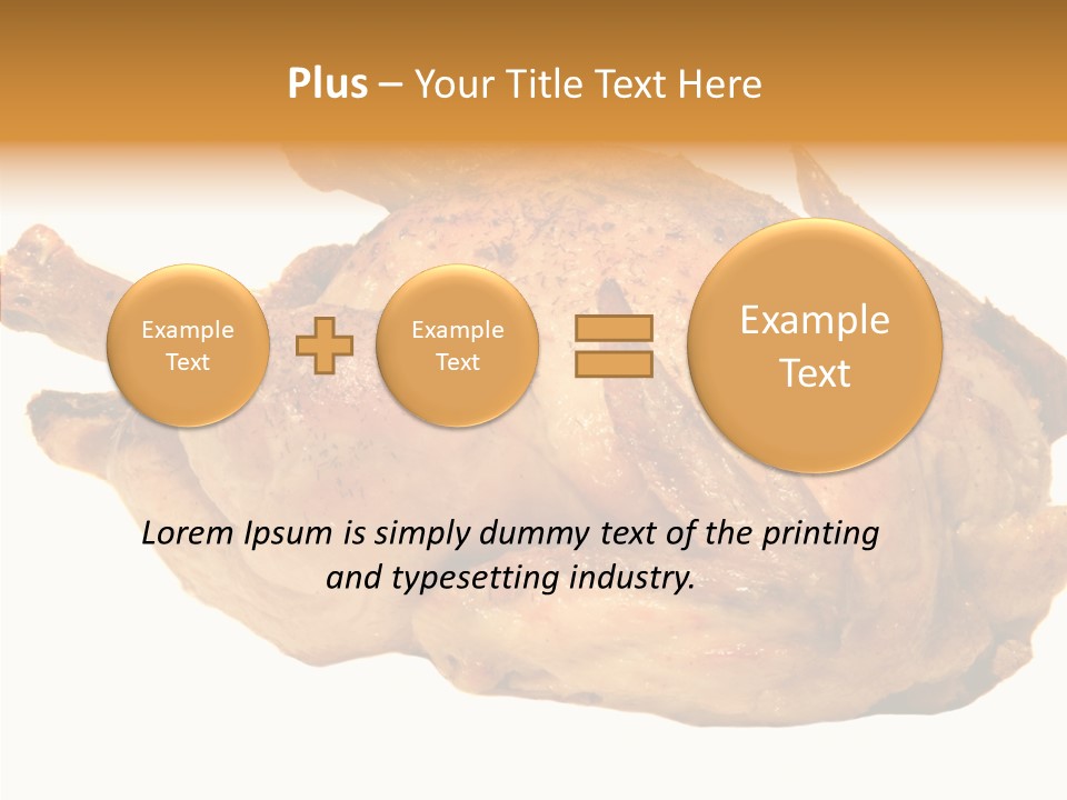 Meat Picnic Isolated PowerPoint Template