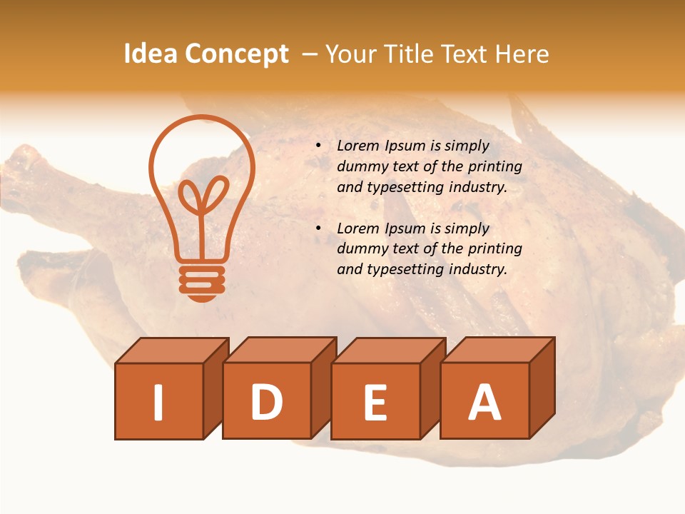 Meat Picnic Isolated PowerPoint Template