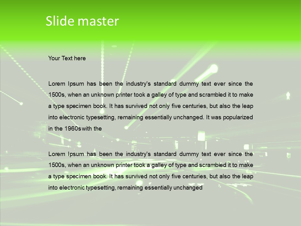 Wallpaper Night Technology PowerPoint Template