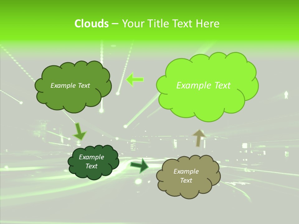 Wallpaper Night Technology PowerPoint Template