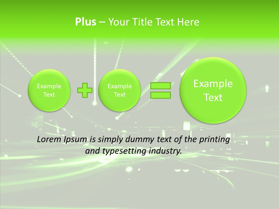 Wallpaper Night Technology PowerPoint Template