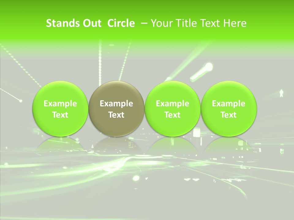 Wallpaper Night Technology PowerPoint Template