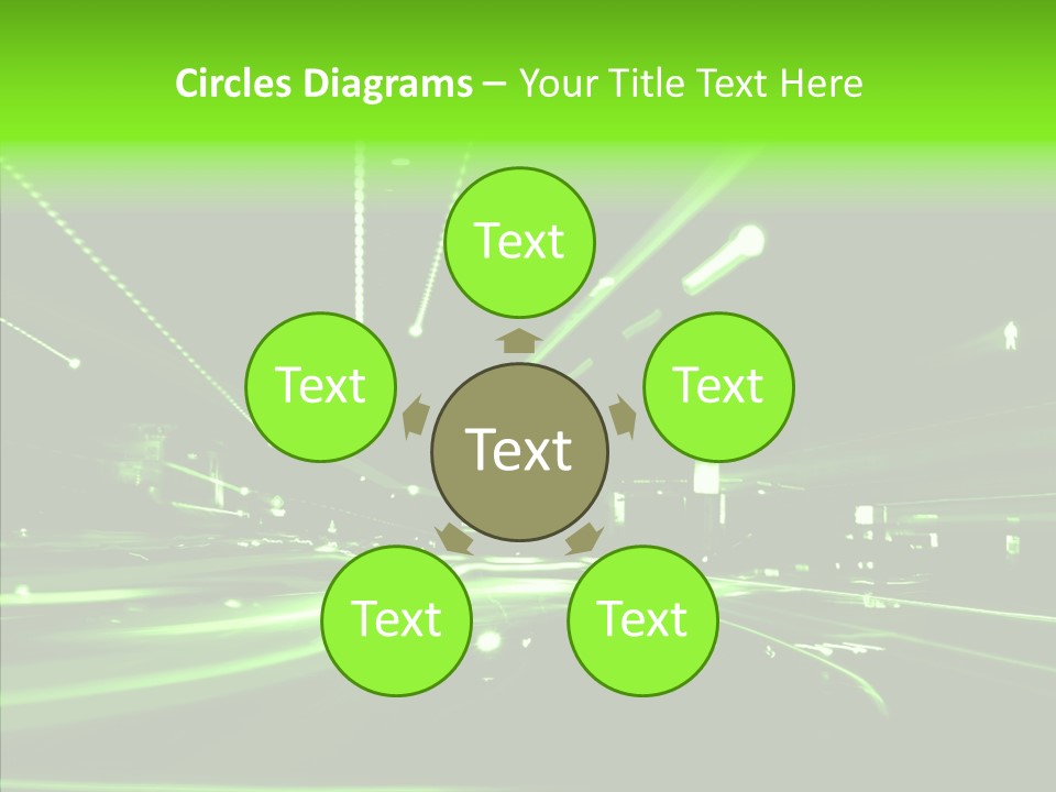 Wallpaper Night Technology PowerPoint Template