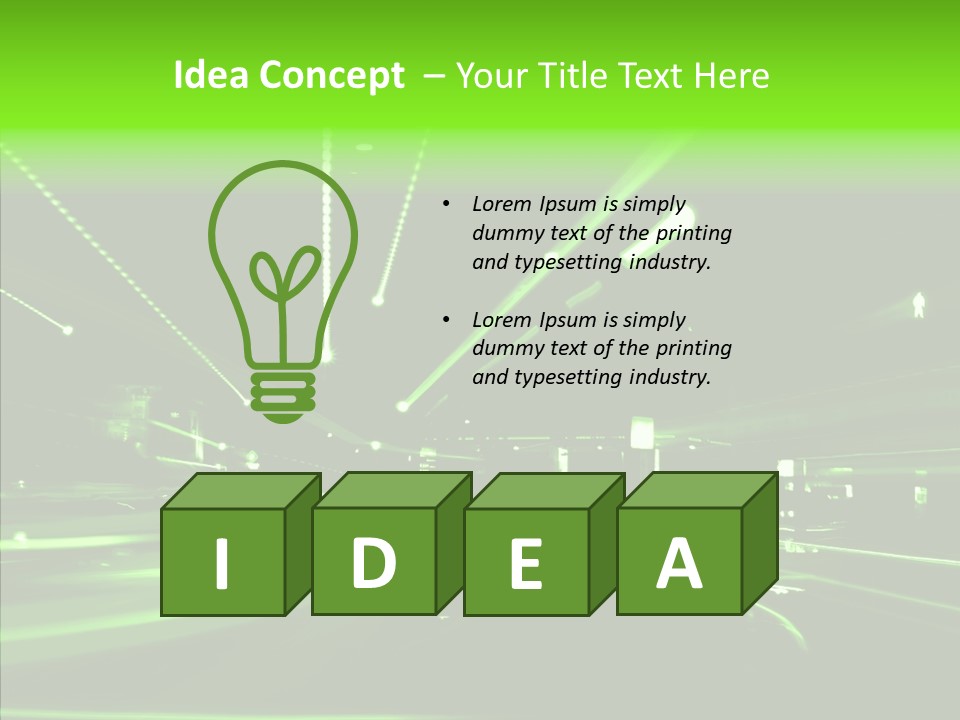 Wallpaper Night Technology PowerPoint Template