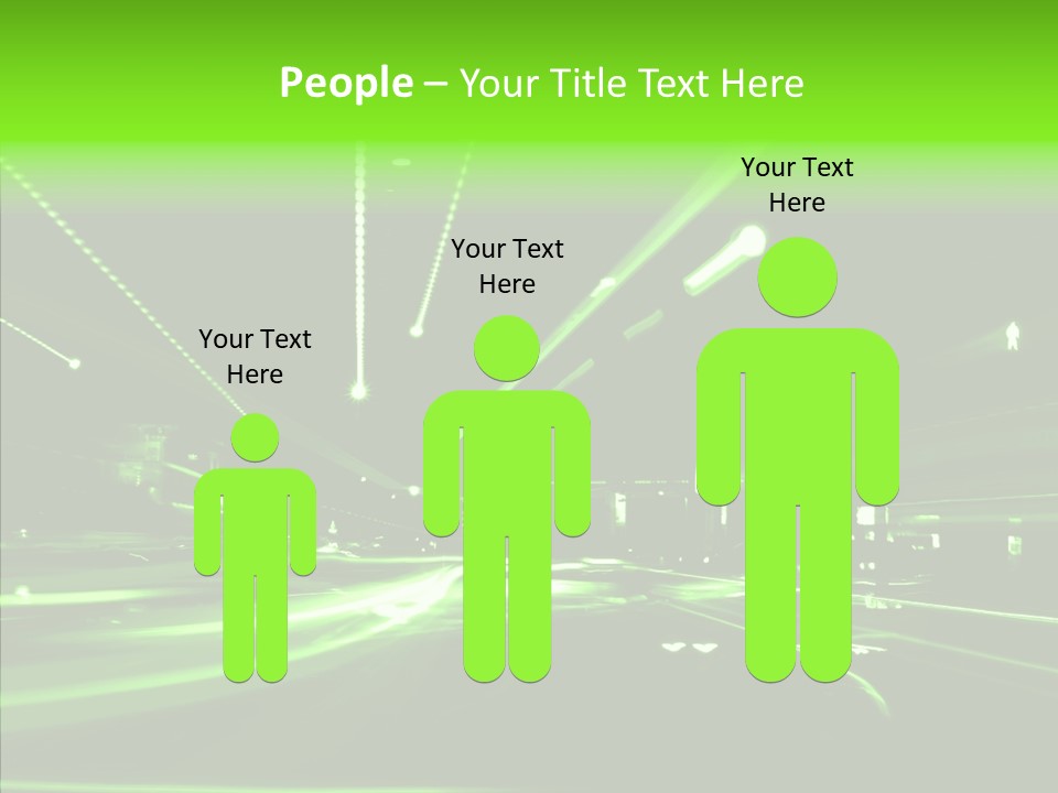 Wallpaper Night Technology PowerPoint Template