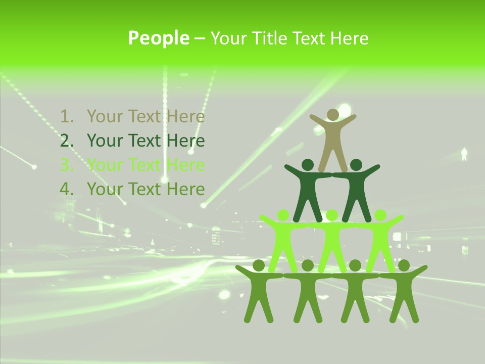 Wallpaper Night Technology PowerPoint Template