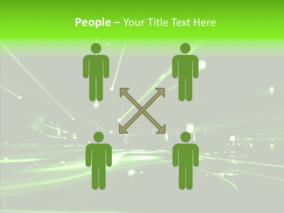 Wallpaper Night Technology PowerPoint Template