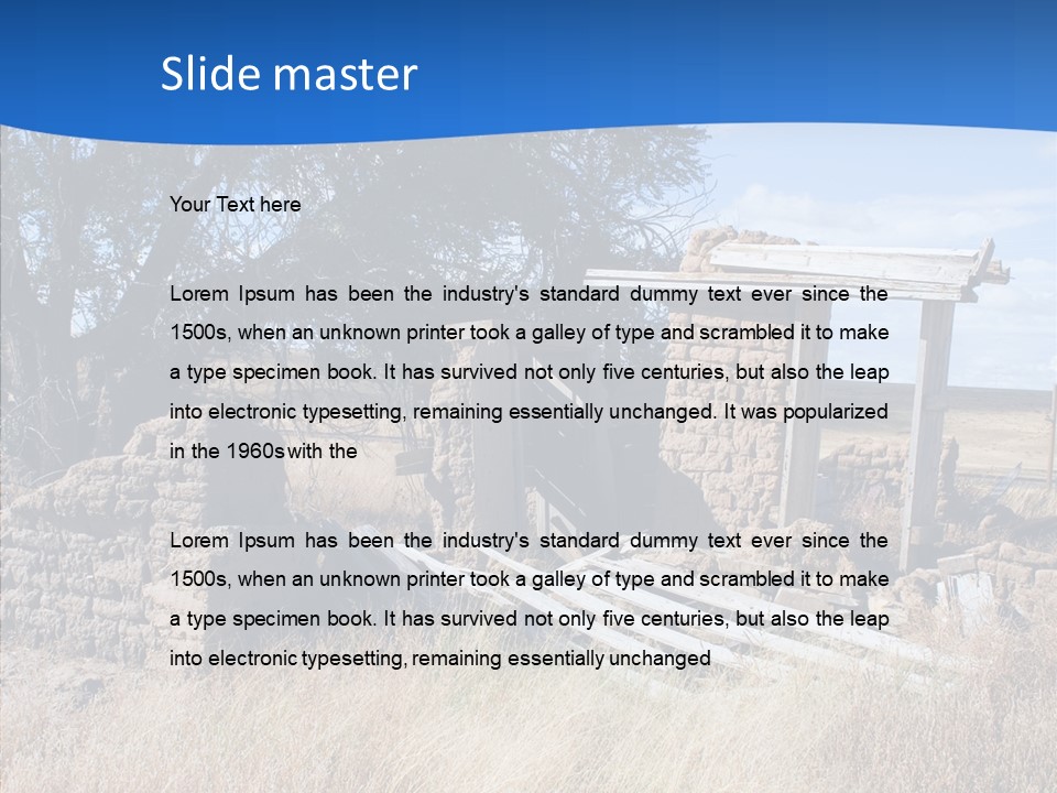 Ranch New Mexico Farmhouse PowerPoint Template