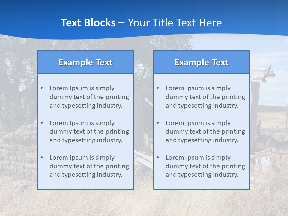 Ranch New Mexico Farmhouse PowerPoint Template