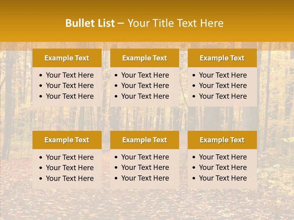 Walkway Trails Yellow PowerPoint Template