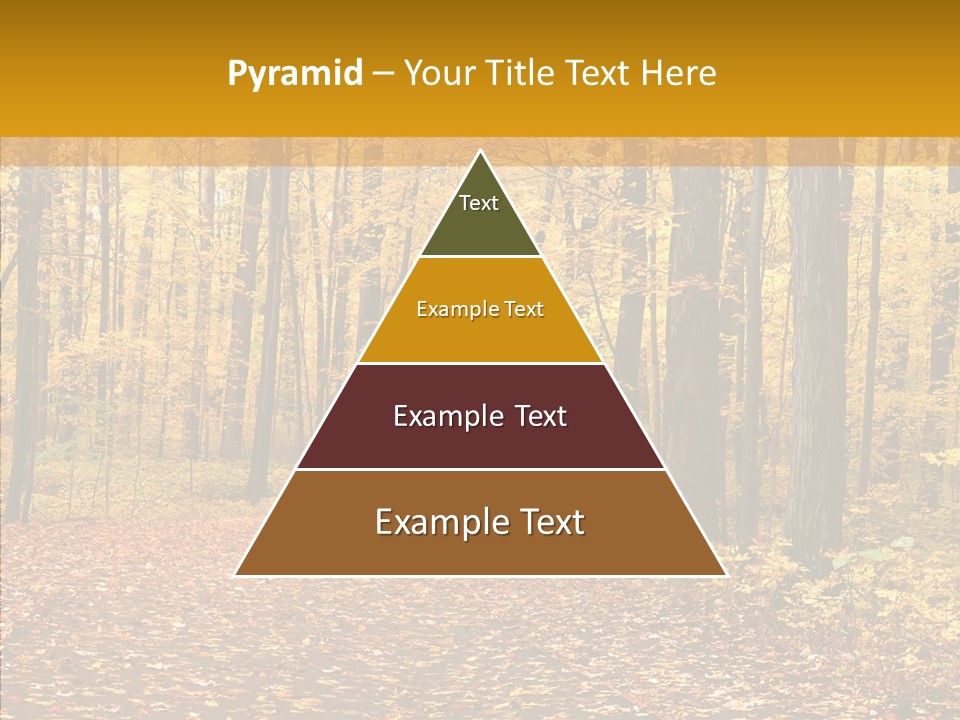 Walkway Trails Yellow PowerPoint Template