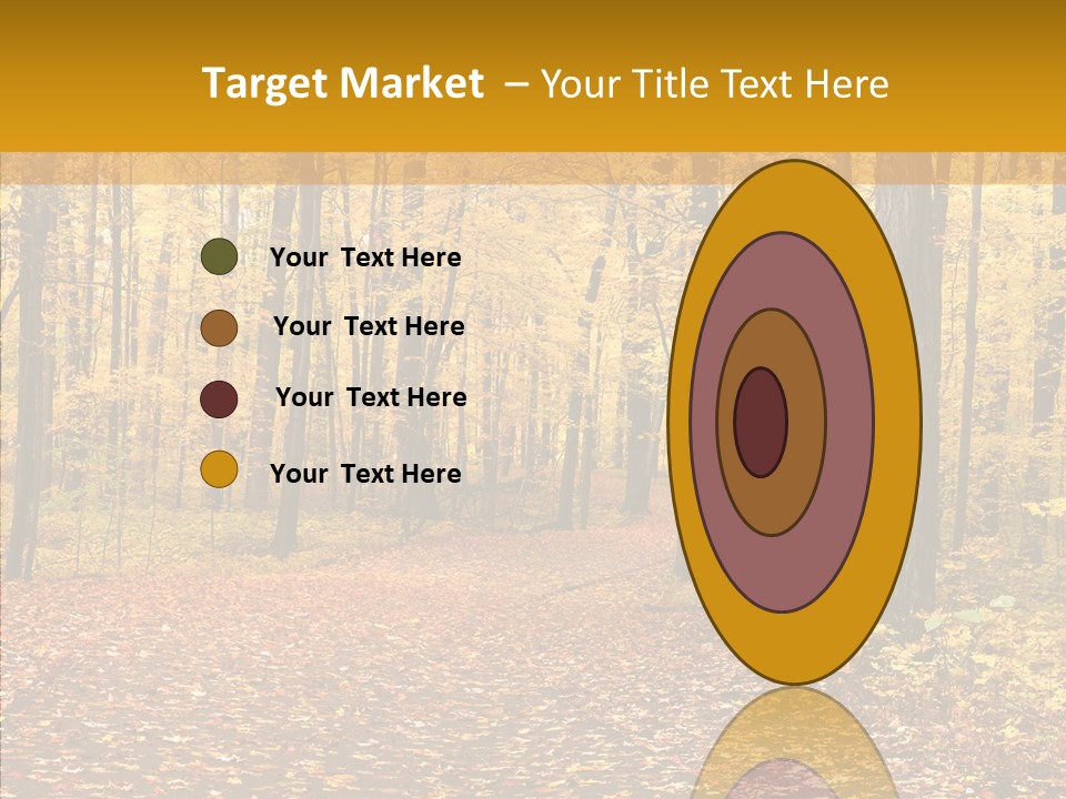 Walkway Trails Yellow PowerPoint Template