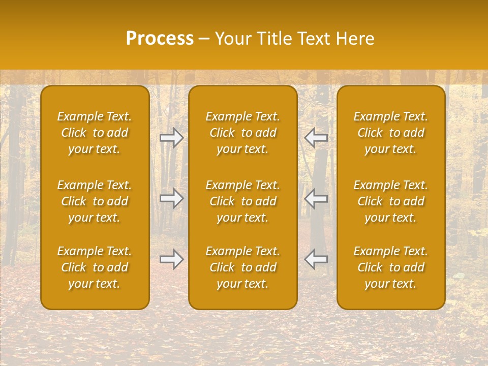 Walkway Trails Yellow PowerPoint Template