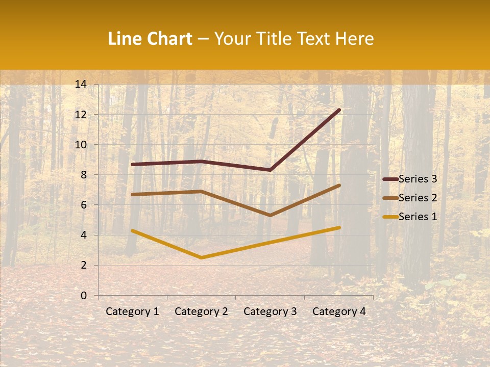 Walkway Trails Yellow PowerPoint Template