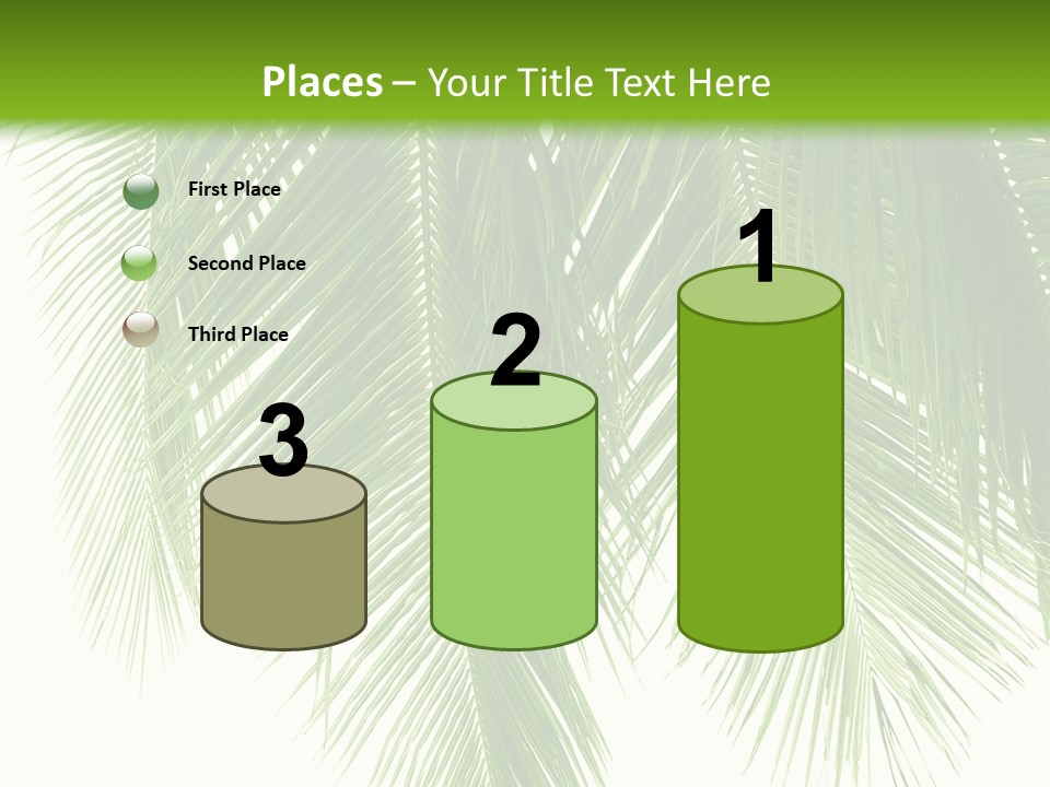 Tropical Monochrome Tree PowerPoint Template