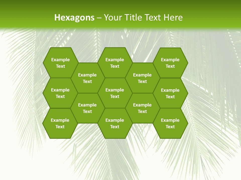 Tropical Monochrome Tree PowerPoint Template