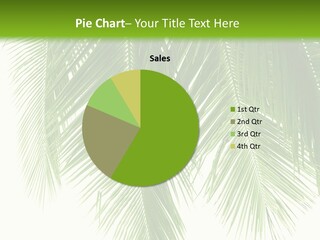 Tropical Monochrome Tree PowerPoint Template