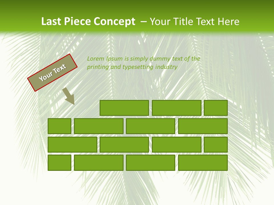 Tropical Monochrome Tree PowerPoint Template
