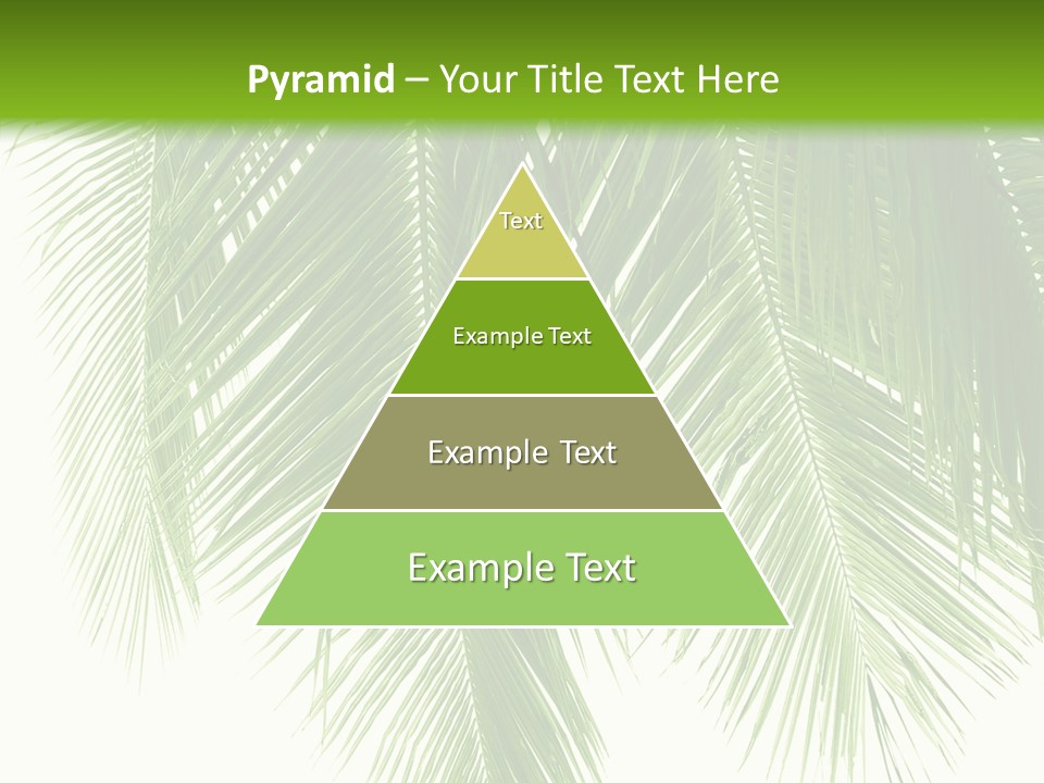 Tropical Monochrome Tree PowerPoint Template
