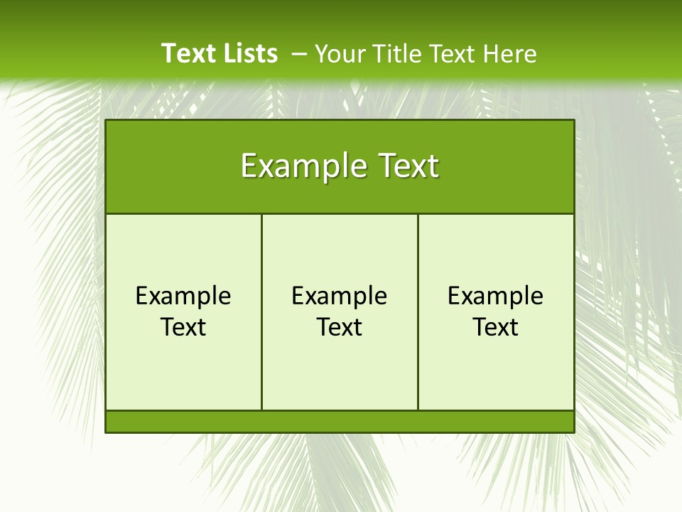 Tropical Monochrome Tree PowerPoint Template