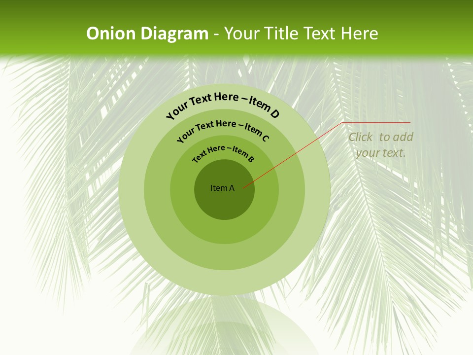 Tropical Monochrome Tree PowerPoint Template