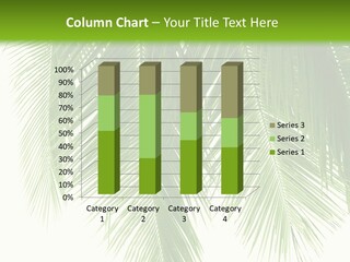 Tropical Monochrome Tree PowerPoint Template