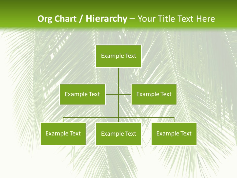 Tropical Monochrome Tree PowerPoint Template