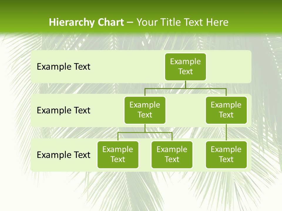 Tropical Monochrome Tree PowerPoint Template