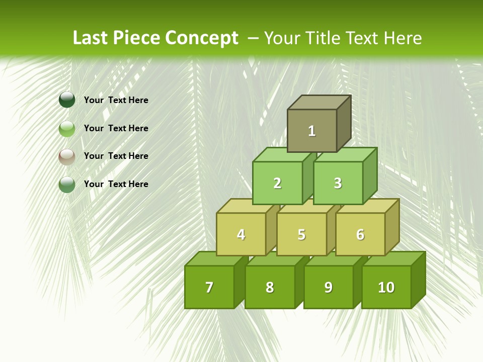 Tropical Monochrome Tree PowerPoint Template