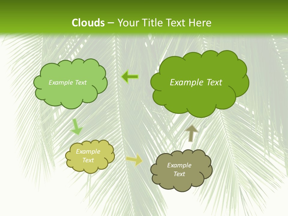 Tropical Monochrome Tree PowerPoint Template