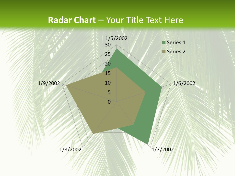 Tropical Monochrome Tree PowerPoint Template