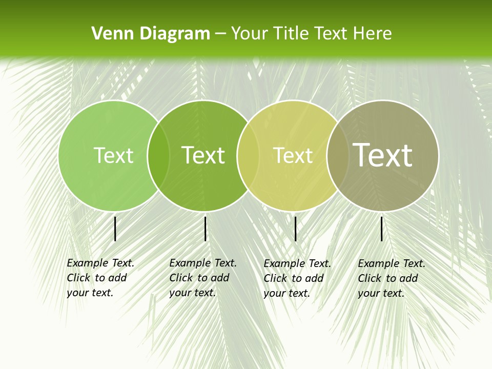 Tropical Monochrome Tree PowerPoint Template