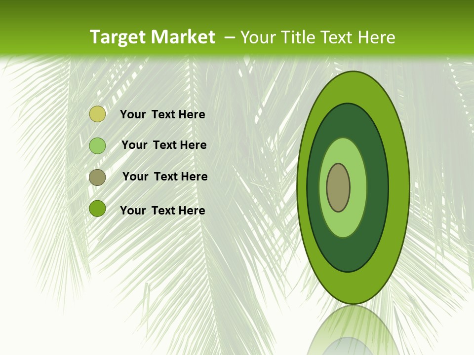 Tropical Monochrome Tree PowerPoint Template