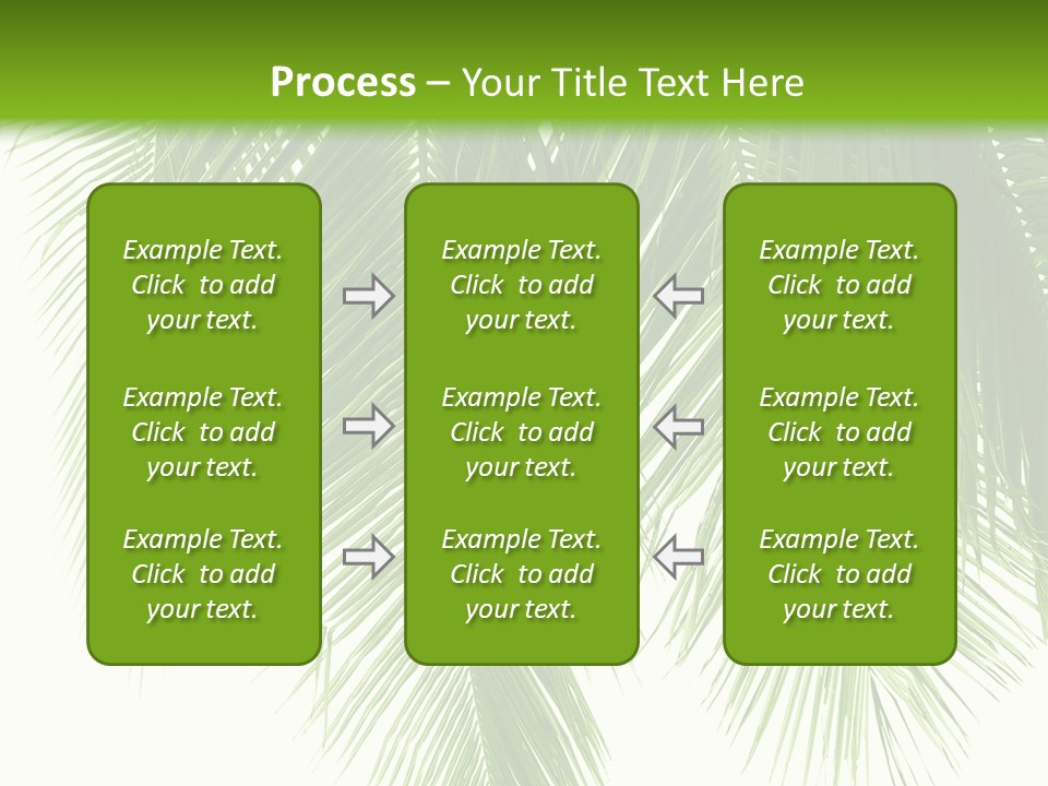 Tropical Monochrome Tree PowerPoint Template