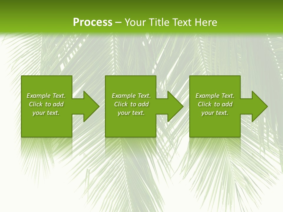 Tropical Monochrome Tree PowerPoint Template