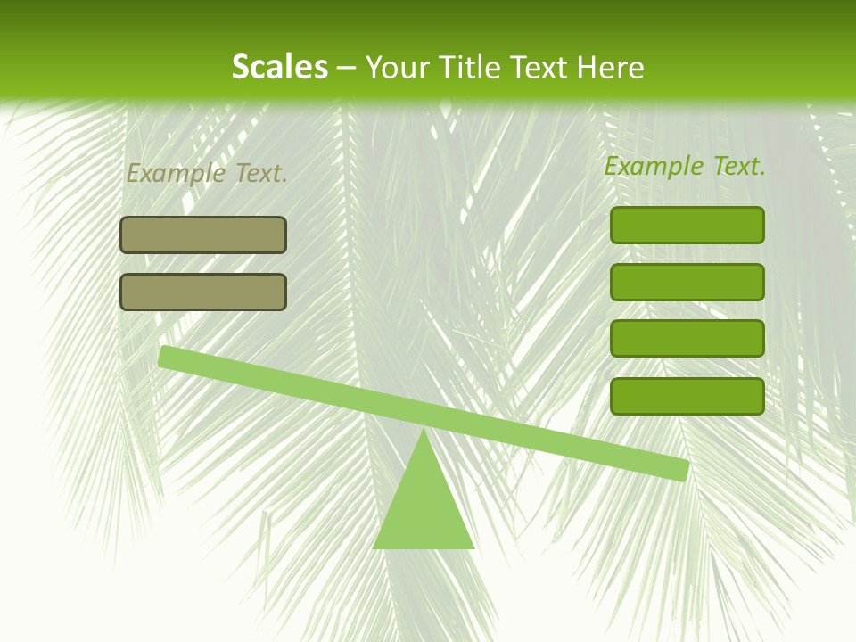 Tropical Monochrome Tree PowerPoint Template