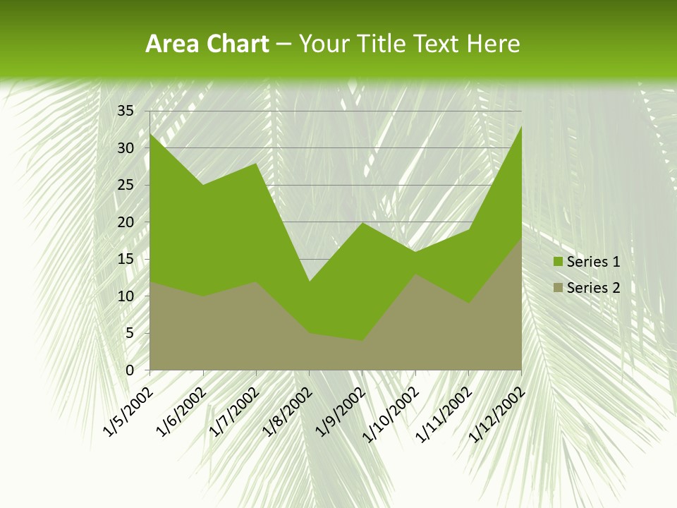Tropical Monochrome Tree PowerPoint Template