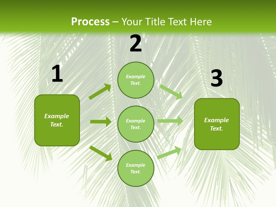 Tropical Monochrome Tree PowerPoint Template