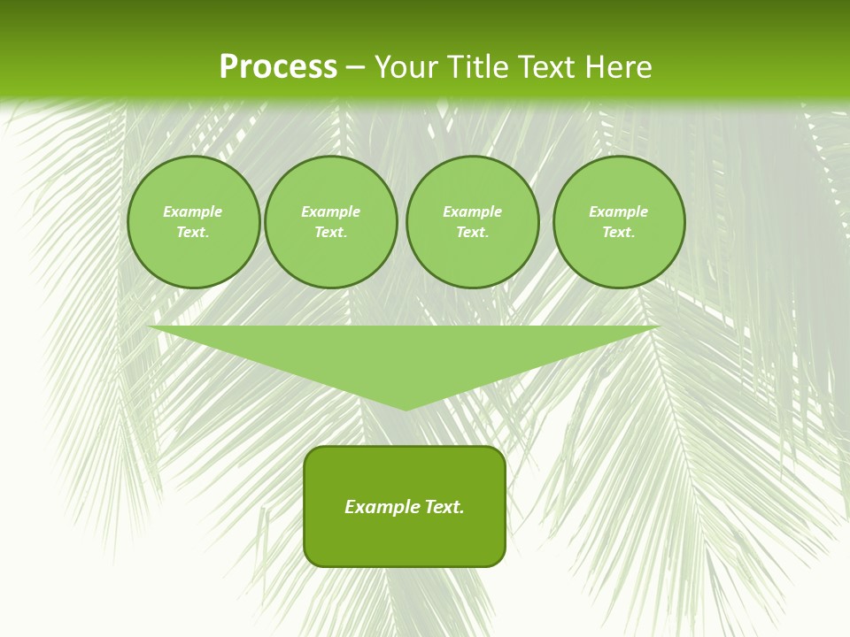 Tropical Monochrome Tree PowerPoint Template