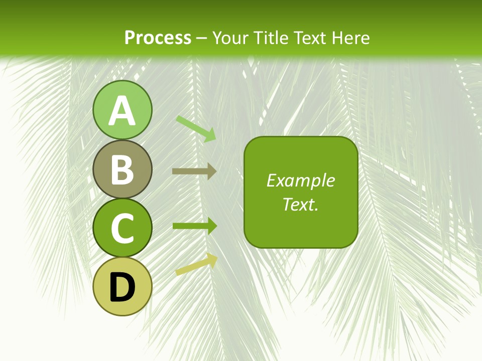 Tropical Monochrome Tree PowerPoint Template