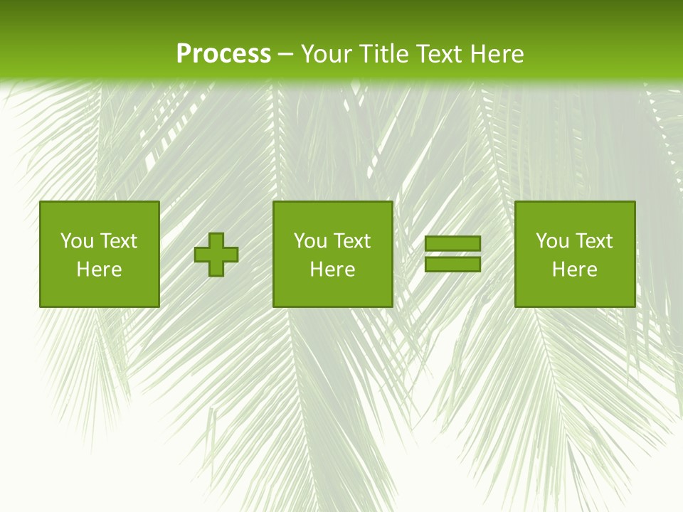 Tropical Monochrome Tree PowerPoint Template