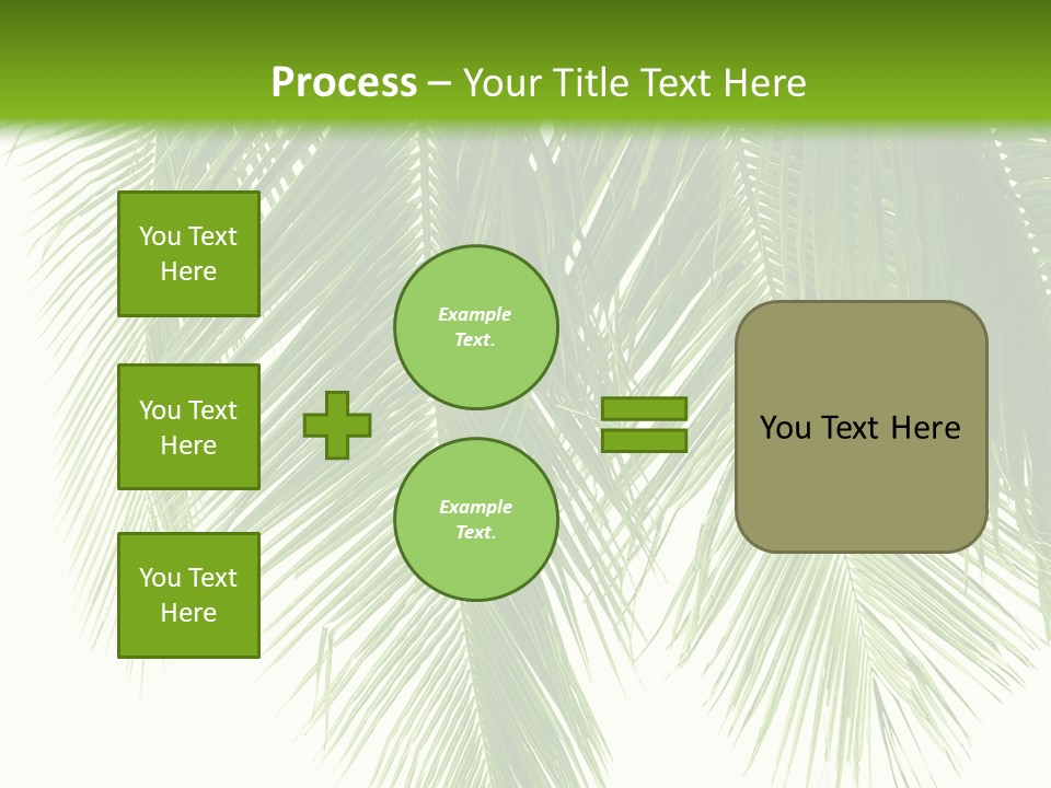 Tropical Monochrome Tree PowerPoint Template