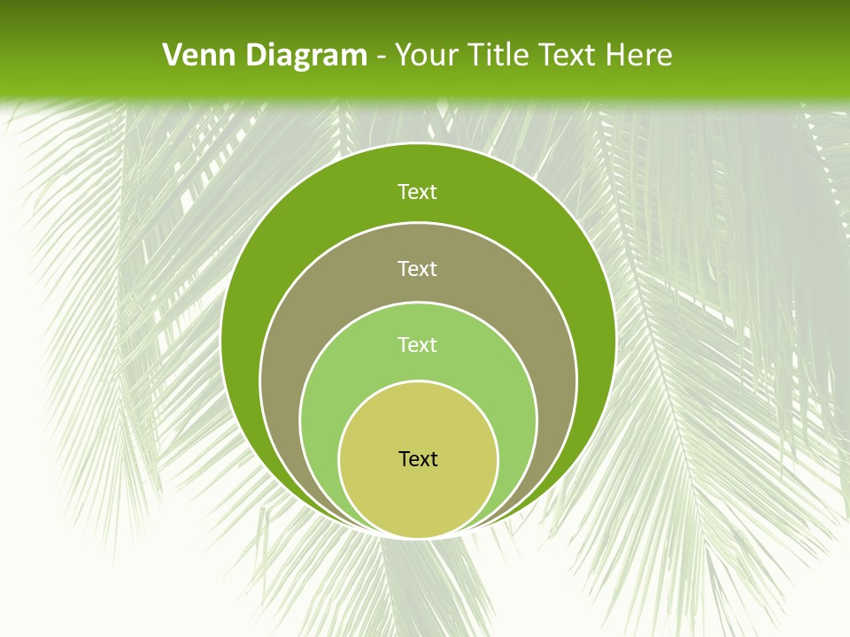 Tropical Monochrome Tree PowerPoint Template