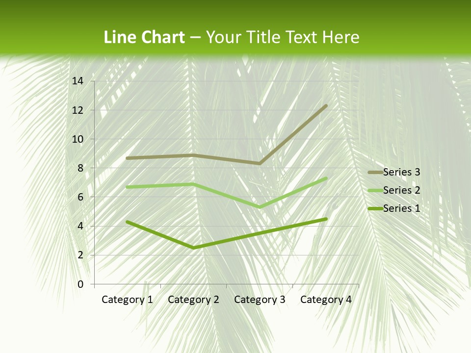 Tropical Monochrome Tree PowerPoint Template